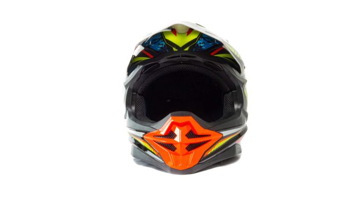 Шлем мото кроссовый HIZER J6803 №4 (L) BLACK/BLUE