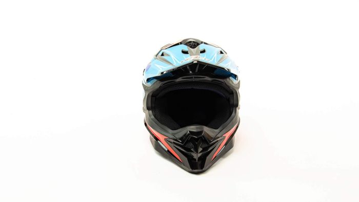 Шлем мото кроссовый HIZER J6803 №3 (XL) BLACK/BLUE