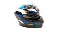 Шлем мото интеграл HIZER J5320 №1 (S) black/blue (2 визора) Шлем мото интеграл HIZER J5320 №1 (S) black/blue (2 визора)