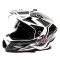 Шлем мото мотард HIZER J6802 №4 (L) white/gray (2 визора)