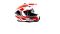 Шлем мото мотард HIZER J6802 №5 (S) white/red (2 визора)