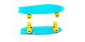 Скейтборд KROSTEK 22" пластик PC22 №11 / BLUE / YELOW Скейтборд KROSTEK 22" пластик PC22 №11 / BLUE / YELOW