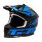 Шлем мото кроссовый GTX 633 №9 (M) BLACK/BLUE GREY