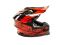 Шлем мото кроссовый GTX 632S №2 (M) BLACK / RED детский (51-52)