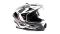 Шлем мото кроссовый HIZER J6801 №4 (S) white/gray