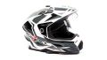 Шлем мото кроссовый HIZER J6801 №4 (XL) white/gray Шлем мото кроссовый HIZER J6801 №4 (XL) white/gray
