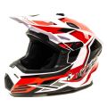 Шлем мото кроссовый HIZER J6801 №5 (S) white/red Шлем мото кроссовый HIZER J6801 №5 (S) white/red