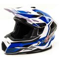 Шлем мото кроссовый HIZER J6801 №6 (S) white/blue Шлем мото кроссовый HIZER J6801 №6 (S) white/blue