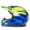 Шлем мото кроссовый HIZER 915 №6 (XL) havy/neon/yellow/blue