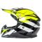Шлем мото кроссовый HIZER 915 №7 (XL) neon/yellow/white