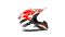 Шлем мото кроссовый HIZER 915 №9 (XL) white/red/black