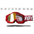 Очки мотокросс 100% №09 red frame Очки мотокросс 100% №09 red frame