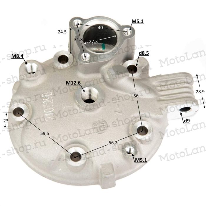 ГБЦ в сборе 250 166MM M7 2str LONCIN