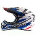 Шлем мото кроссовый HIZER J6805 №1 (M) black/white/blue Шлем мото кроссовый HIZER J6805 №1 (M) black/white/blue