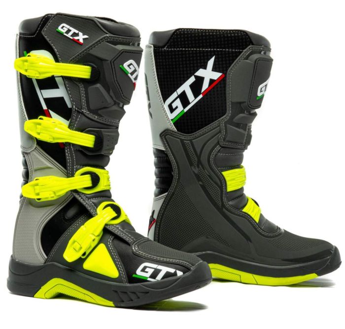 Мотоботы GTX MX №2 grey/green (р. 41)
