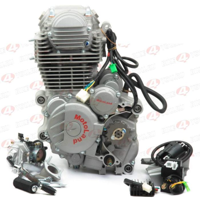 Двигатель 300см3 172FMM-3A (CB250-F+BB300 D-75мм) ZS грм цепь,5ск (полный комплект)