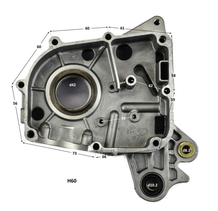 Картер правый139QMB 50/80см3