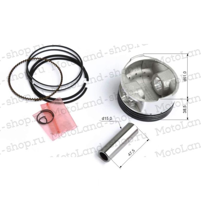 Поршень в сборе d=61mm 161QMK-B2 200см3 с реверсом X-tech