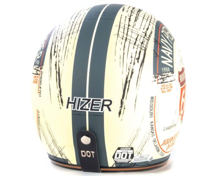 Шлем мото открытый HIZER J510 №1 (M)