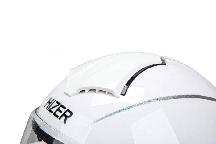 Шлем мото открытый HIZER 250 №2 (L) white