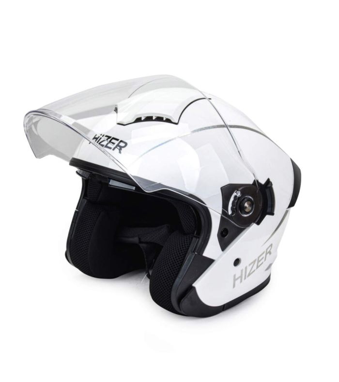 Шлем мото открытый HIZER 250 №2 (L) white