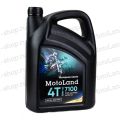 Масло моторное MOTOLAND Moto 7100 4T 10w40 4л Масло моторное MOTOLAND Moto 7100 4T 10w40 4л