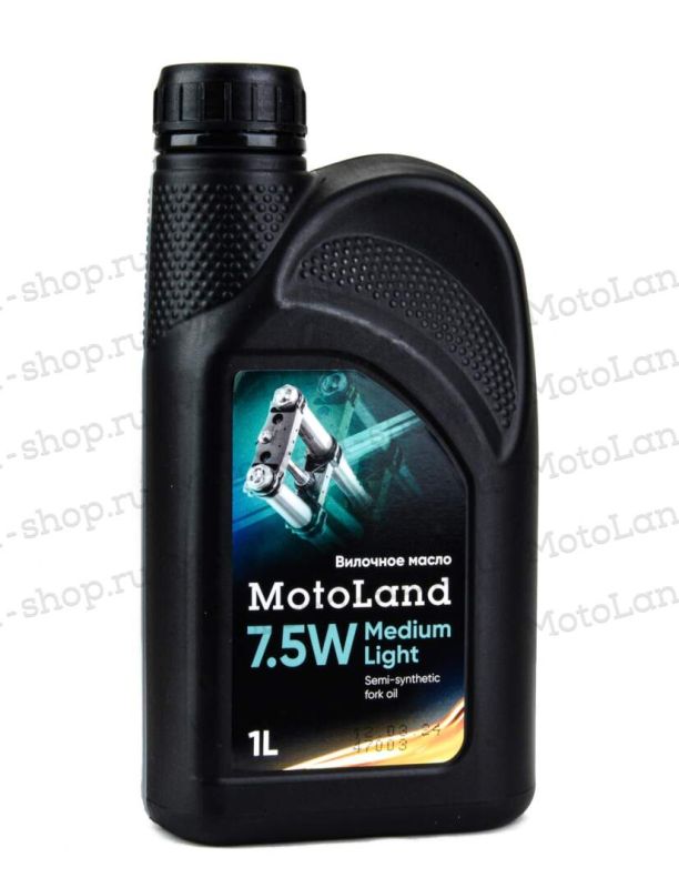 Масло гидравлическое MOTOLAND Fork oil Medium Light 7,5W 1л