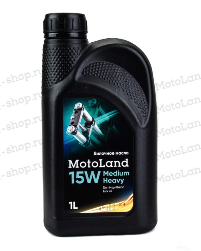 Масло гидравлическое MOTOLAND Fork oil Medium Heavy 15W 1л