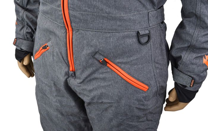 Комбинезон для снегохода KLIM RIPSA ONE-PIECE №2 gray-orange (текстиль) (XXL)