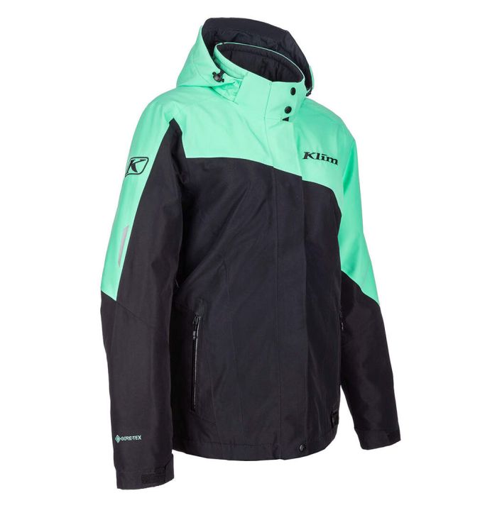 Куртка для снегохода (женская) KLIM ALLURE №4 black-green (текстиль) (M)