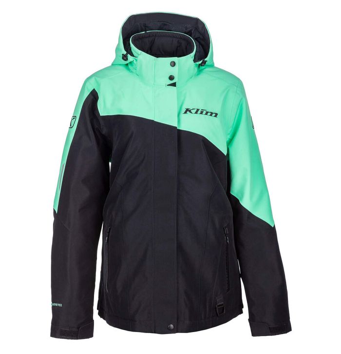 Куртка для снегохода (женская) KLIM ALLURE №4 black-green (текстиль) (L)