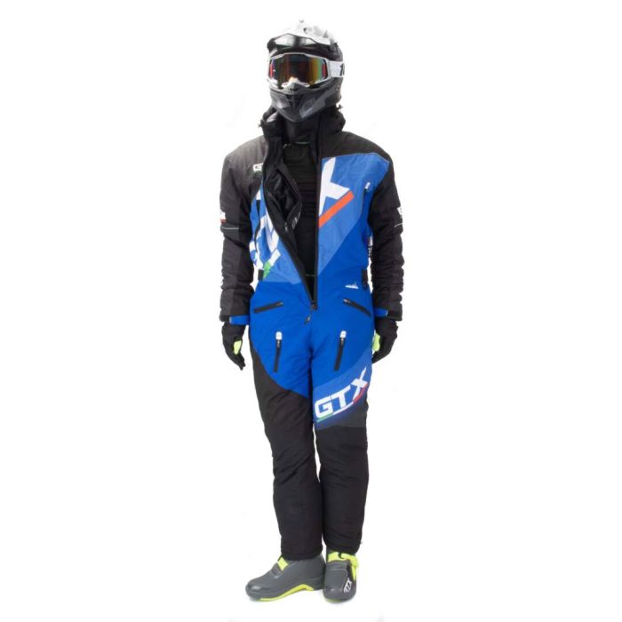 Комбинезон для снегохода GTX №1 black-blue (текстиль) (XL)