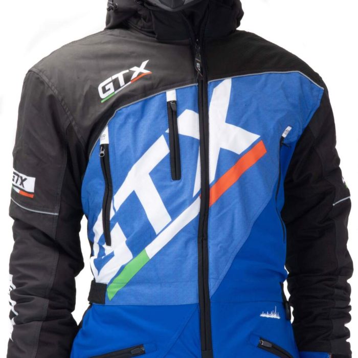 Комбинезон для снегохода GTX №1 black-blue (текстиль) (XL)