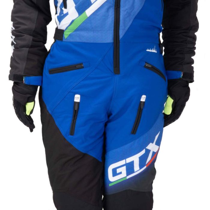 Комбинезон для снегохода GTX №1 black-blue (текстиль) (XL)