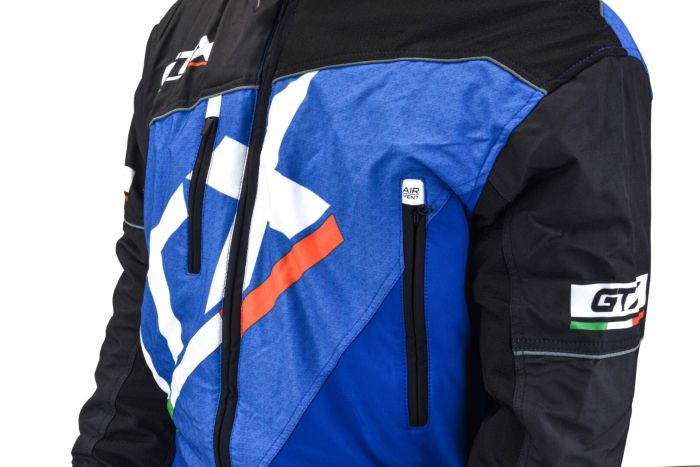 Комбинезон для снегохода GTX №1 black-blue (текстиль) (XL)