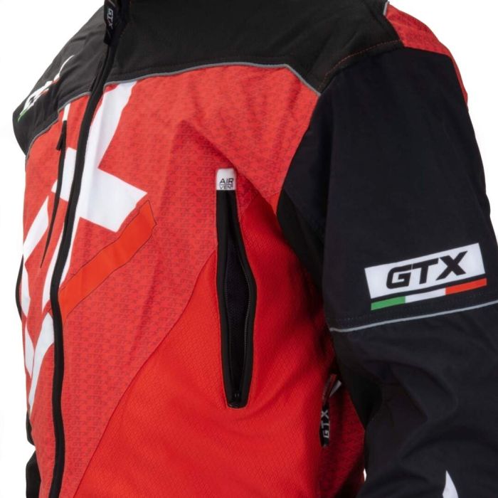 Комбинезон для снегохода GTX №2 black-red (текстиль) (M)