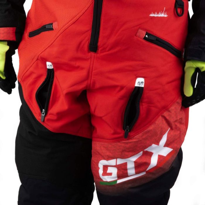 Комбинезон для снегохода GTX №2 black-red (текстиль) (XL)