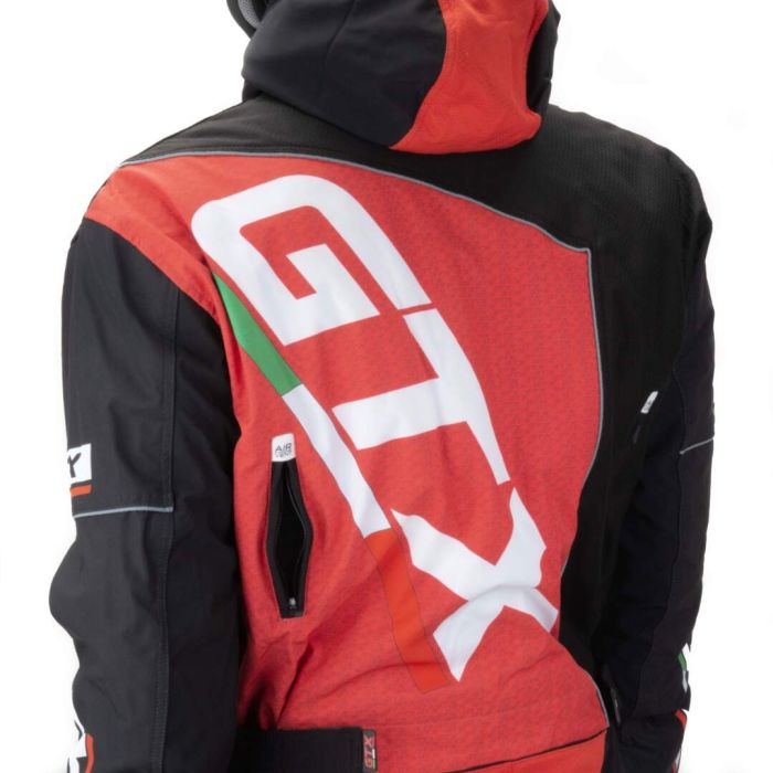 Комбинезон для снегохода GTX №2 black-red (текстиль) (XXL)