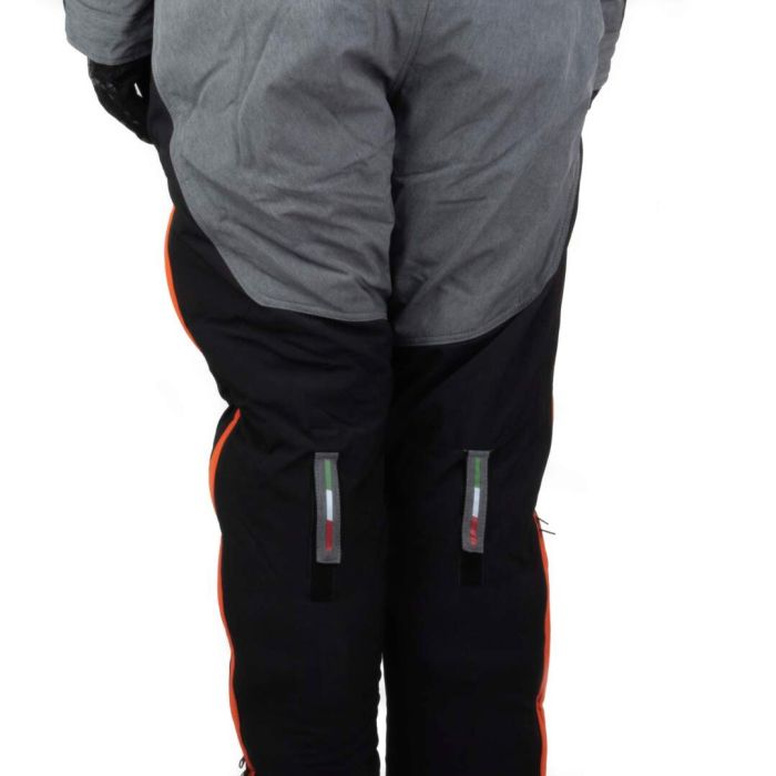 Комбинезон для снегохода GTX №3 black-orange (текстиль) (M)