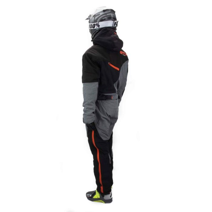 Комбинезон для снегохода GTX №3 black-orange (текстиль) (XXL)