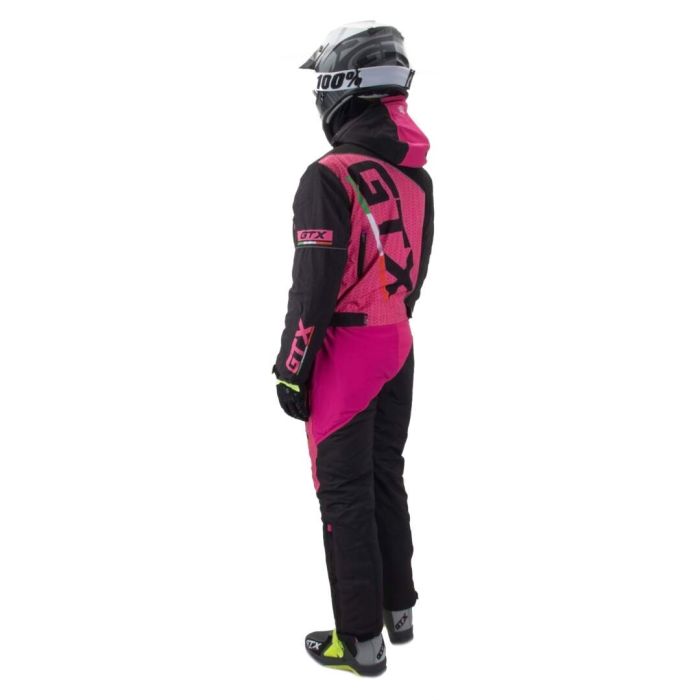 Комбинезон для снегохода (женский) GTX №5 black-pink (текстиль) (M)