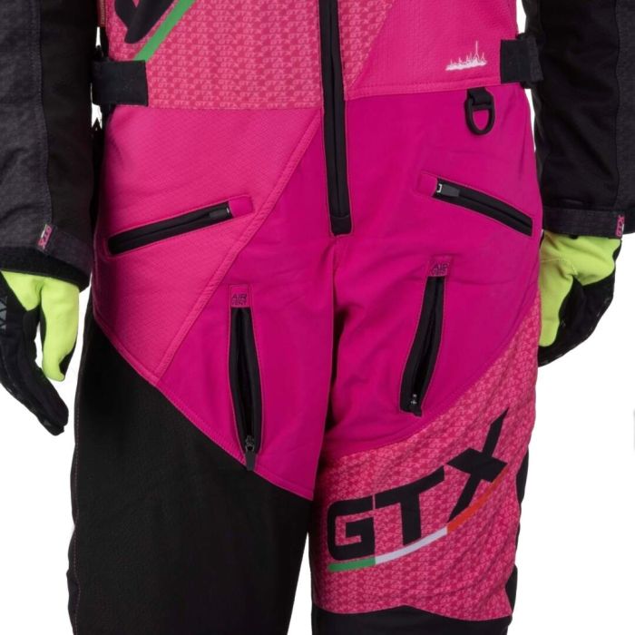 Комбинезон для снегохода (женский) GTX №5 black-pink (текстиль) (M)