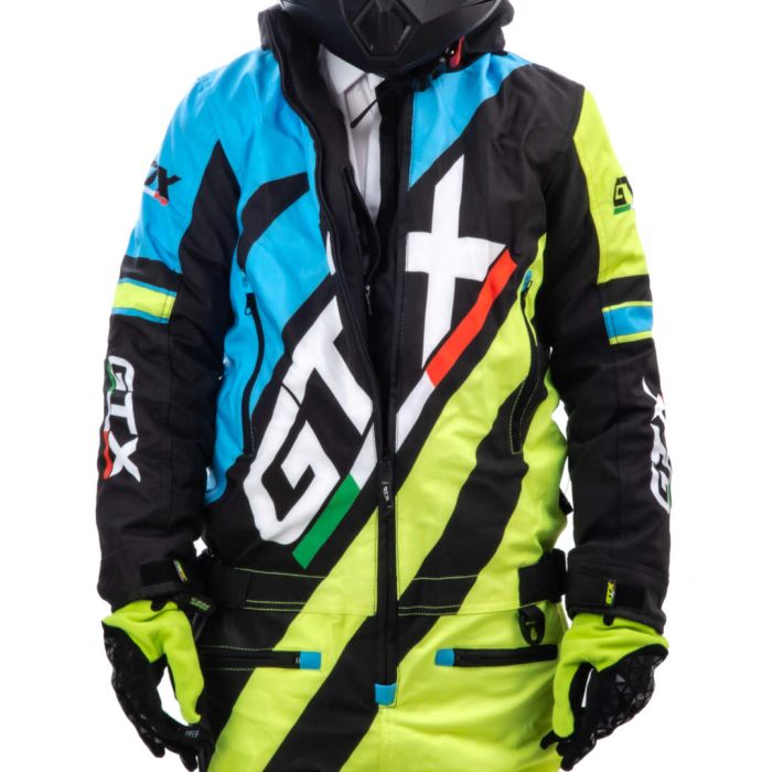 Комбинезон для снегохода (детский) GTX №6 blue-yellow (текстиль) (10Y)