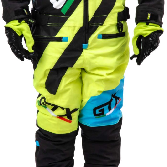Комбинезон для снегохода (детский) GTX №6 blue-yellow (текстиль) (10Y)