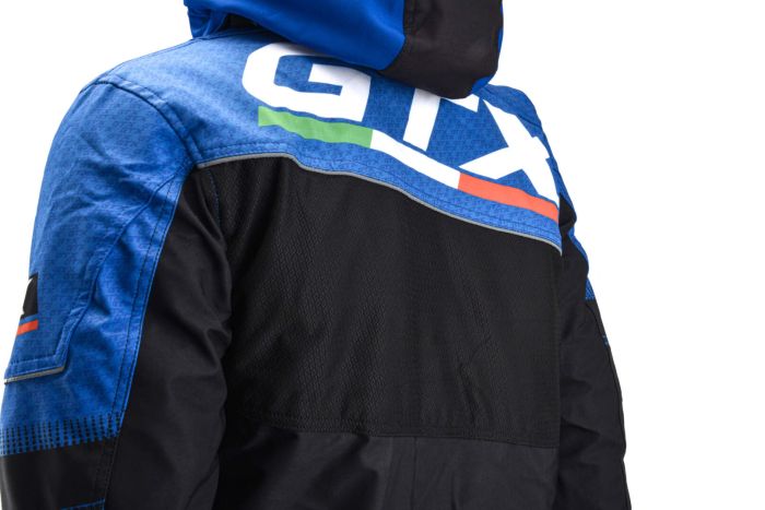 Куртка для снегохода GTX №1 black-blue (текстиль) (XXXL)