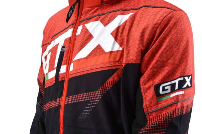 Куртка для снегохода GTX №2 black-red (текстиль) (XXL)