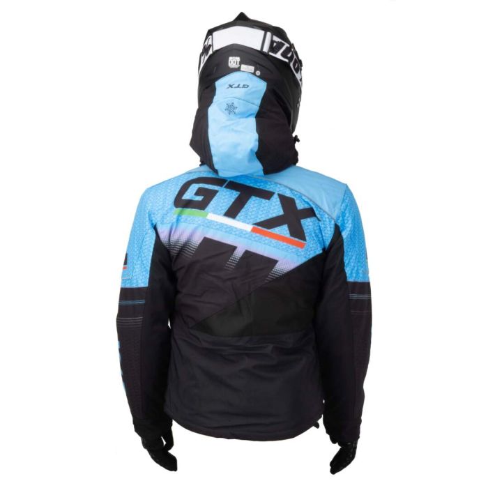 Куртка для снегохода (женская) GTX №3 black-blue (текстиль) (S)