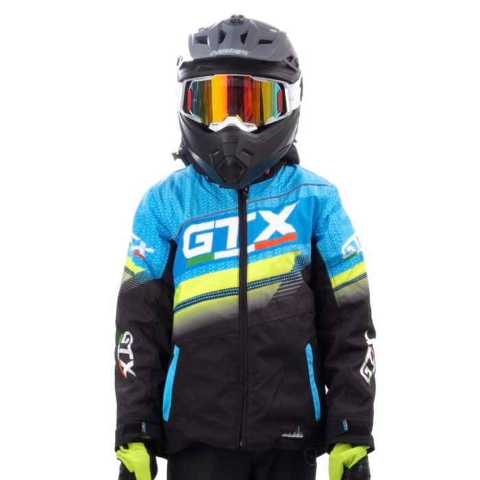 Куртка для снегохода (детская) GTX №4 black-blue (текстиль) (10Y)