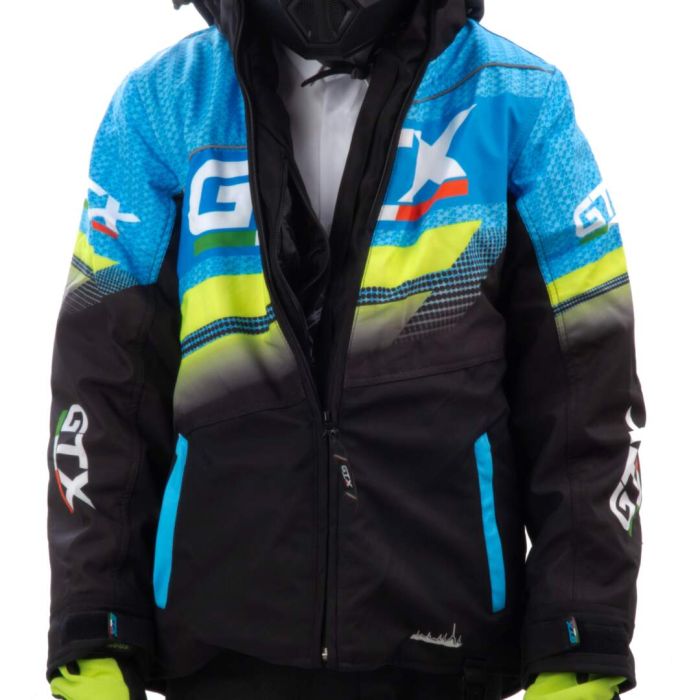 Куртка для снегохода (детская) GTX №4 black-blue (текстиль) (10Y)