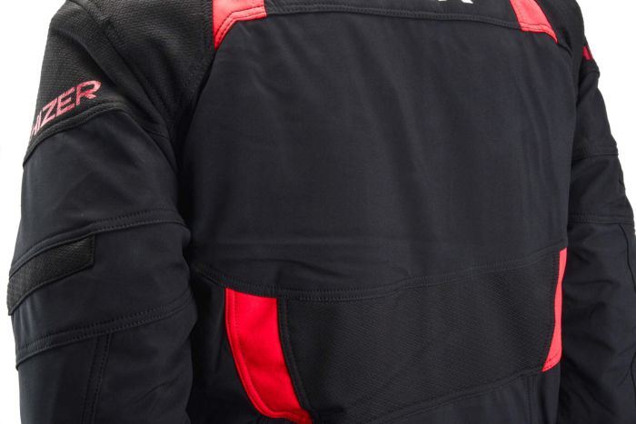 Куртка для снегохода HIZER №1 black-red (текстиль) (M)